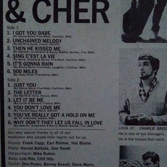 Vinyl Records Sonny & Cher ' Look At Us' - Picture 3 of 3